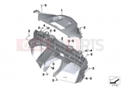 BMW Motorrad BMW 2018 C-Models C 650 GT 16 (0C05, 0C15) Rear trim panel, center