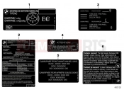 BMW Motorrad BMW 2018 C-Models C 650 GT 16 (0C05, 0C15) Labels for Canada