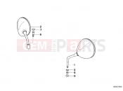 BMW Motorrad BMW 1997 R-Models 4V R 850 GS 95 (0403) Mirror