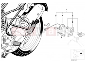BMW Motorrad BMW 1997 R-Models 4V R 850 GS 95 (0403) Retrofit kit, socket
