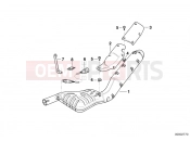 BMW Motorrad BMW 1997 R-Models 4V R 850 R 94 (0401,0406) Muffler