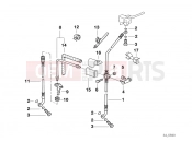 BMW Motorrad BMW 1997 R-Models 4V R 850 R 94 (0401,0406) Brake pipe, front