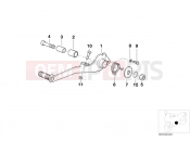 BMW Motorrad BMW 1997 R-Models 4V R 850 R 94 (0401,0406) Brake pedal