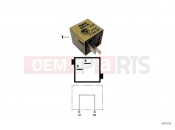 BMW Motorrad BMW 1997 R-Models 4V R 850 R 94 (0401,0406) Plug connector, olive yellow