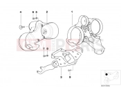 BMW Motorrad BMW 1997 R-Models 4V R 850 R 94 (0401,0406) Instrument carrier, facelift