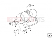 BMW Motorrad BMW 1997 R-Models 4V R 850 RT 96 (0412) Dashboard mounting parts