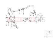 BMW Motorrad BMW 1998 R-Models 4V R 850 R 94 (0401,0406) Rear brake master cylinder