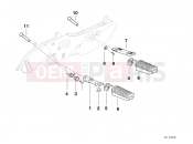BMW Motorrad BMW 1998 R-Models 4V R 850 RT 96 (0412) Front and rear footpeg
