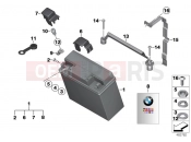BMW Motorrad BMW 1998 R-Models 4V R 850 RT 96 (0412) Battery, maintenance-free