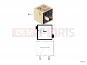 BMW Motorrad BMW 1998 R-Models 4V R 850 RT 96 (0412) Plug connector, beige