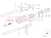 BMW Motorrad BMW 2000 R-Models 4V R 850 RT 96 (0412) 5-speed transmission - gearshift