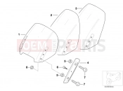 BMW Motorrad BMW 2001 R-Models 4V R 850 RT 96 (0412) Windshield mounted parts