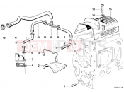 Engine ventilation - BMW Motorrad R 65 RT SF 1987