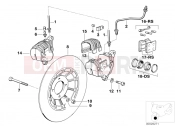 Front wheel brake - BMW Motorrad R 65 RT SF 1987