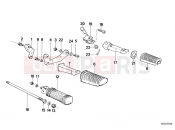 Footrest - BMW Motorrad R 65 RT SF 1987