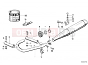 BMW Motorrad BMW CLASSIC 1984 R-Models 2V R 80 RT Exhaust system