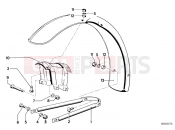 BMW Motorrad BMW CLASSIC 1984 R-Models 2V R 80 RT Mudguard front