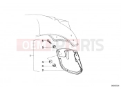 BMW Motorrad BMW CLASSIC 1984 R-Models 2V R 80 RT Set mud flaps, rear