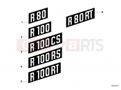 BMW Motorrad BMW CLASSIC 1984 R-Models 2V R 80 RT Sticker