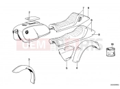 BMW Motorrad BMW CLASSIC 1984 R-Models 2V R 80 RT Painted parts 583 polizeiweiss