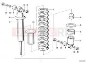 Spring strut, rear - BMW Motorrad R 80 ST 1984
