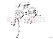 Instruments combinat-.single components - BMW Motorrad R 80 ST 1984