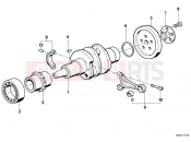 BMW Motorrad BMW CLASSIC 1984 R-Models 2V R 80 Crankshaft/Connecting rod/Mounting parts