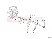 Carburetor/throttle control - BMW Motorrad R45 1984