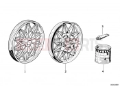 Cast iron rim silver - BMW Motorrad R45 1984