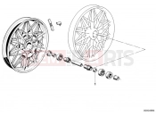 Cast rim-shims - BMW Motorrad R45 1984