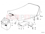 Bench seat, officials utility - BMW Motorrad R45 1984
