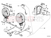 Additional headlight - BMW Motorrad R45 1984