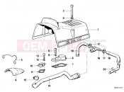 Cover panel / engine ventilation - BMW Motorrad R 80 RT 1990