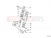 Lower fork cross brace - BMW Motorrad R 80 RT 1990