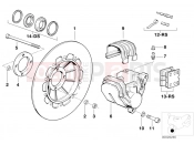 Front brake 1.disk - BMW Motorrad R 80 RT 1990