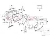 Integral case single parts - BMW Motorrad R 80 RT 1990