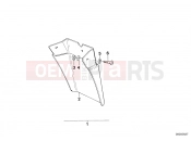 Set mud flaps, rear - BMW Motorrad R 80 RT 1990