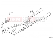 Exhaust system - BMW Motorrad R 100 RT 1994