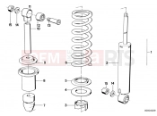 Spring strut, rear - BMW Motorrad R 100 RT 1994