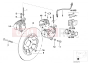 Front wheel brake - BMW Motorrad R 100 RT 1994