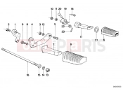 Footrest - BMW Motorrad R 100 RT 1994