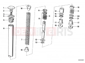 BMW Motorrad BMW CLASSIC 1982 R-Models 2V R 80 TIC Telescope fork tube/absorber/spring
