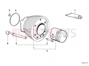 Cylinder - BMW Motorrad R 100 CS 1982