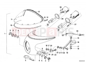 Installing set cockpit trim - BMW Motorrad R 100 CS 1982