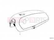 Fuel tank - BMW Motorrad R45 1982