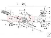 Handle unit, right - BMW Motorrad R45 1982