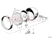BMW Motorrad BMW CLASSIC 1982 R-Boxer R65LS Headlight
