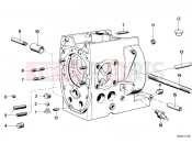 BMW Motorrad BMW CLASSIC 1981 R-Models 2V R 80 TIC Engine housing mounting parts