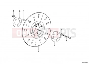 BMW Motorrad BMW CLASSIC 1981 R-Models 2V R 80 TIC Brake rotor, front