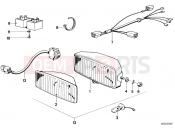 Trim panel signalling light/headlight - BMW Motorrad R 100 RT 1981